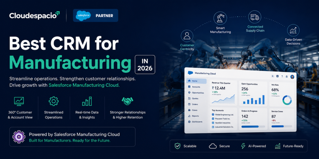 Best CRM for Manufacturing: Salesforce Manufacturing Cloud